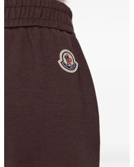 Moncler Purple Logo-Patch Track Pants