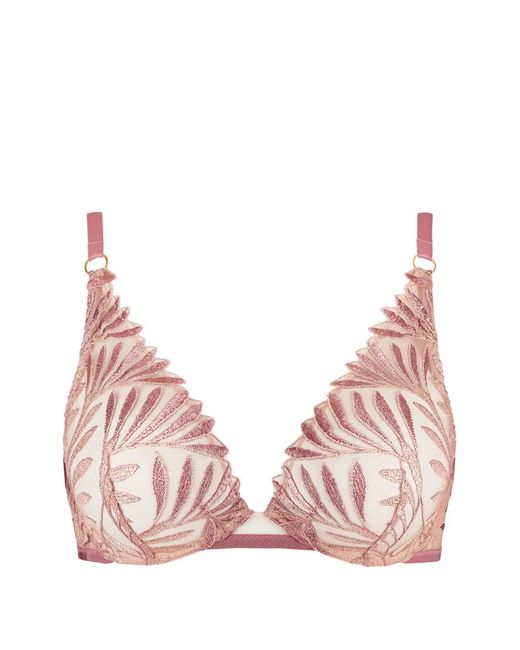 Aubade Pink Sensory Illusion Embroidered Bra