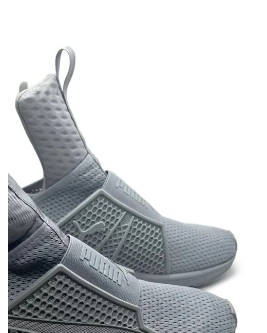 PUMA Gray X Fenty High-Top Sneakers