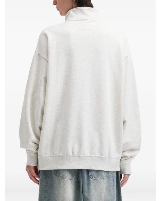 メンズ AFTERMATHS ハーフジップ スウェットシャツ White