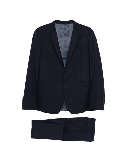 Reveres 1949 Blue Costume En Laine Vierge for men