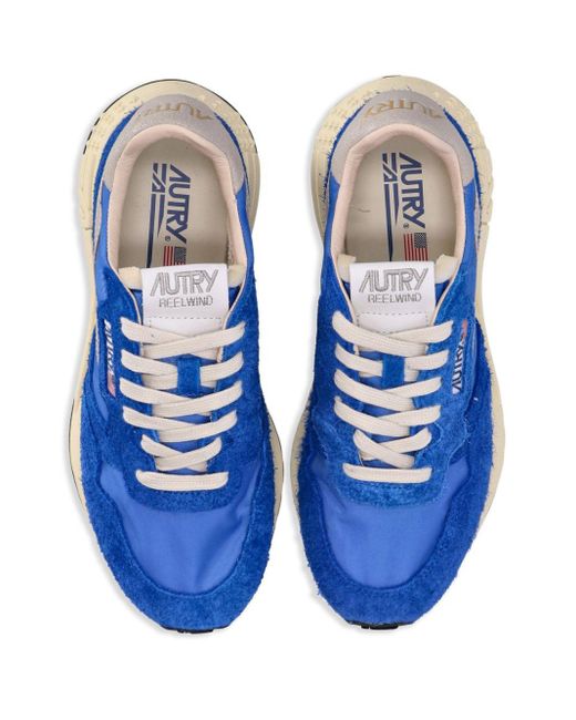 Autry Blue Reelwind Sneakers mit dicker Sohle