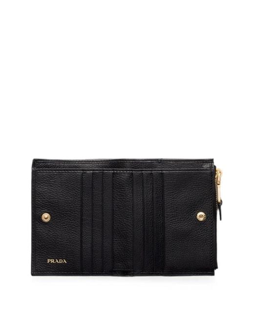 Prada Black Small Leather Wallet