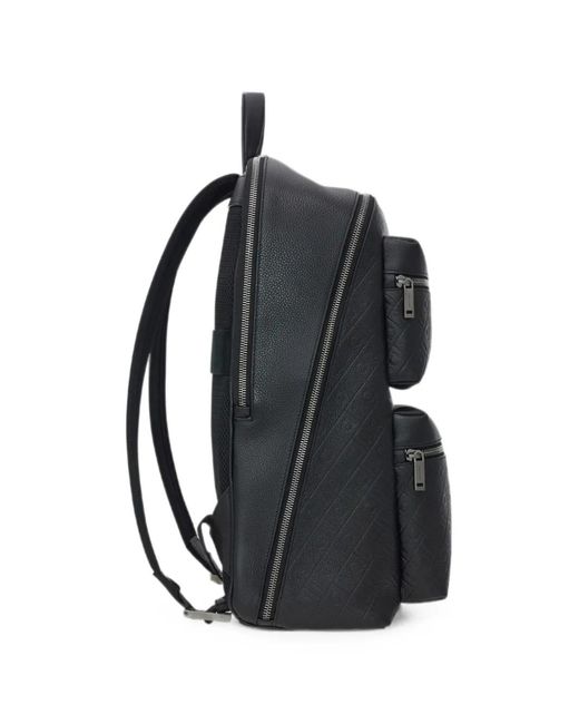 Ferragamo Black Monogram Backpack for men