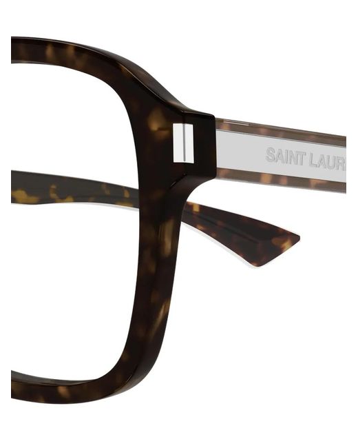 Saint Laurent Black Pilot-Frames Glasses for men