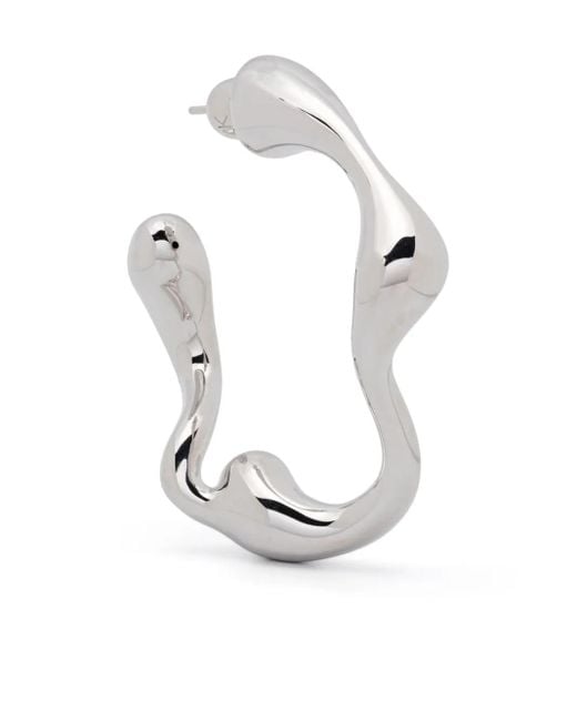 Maria Black White Large Splash Single Earring