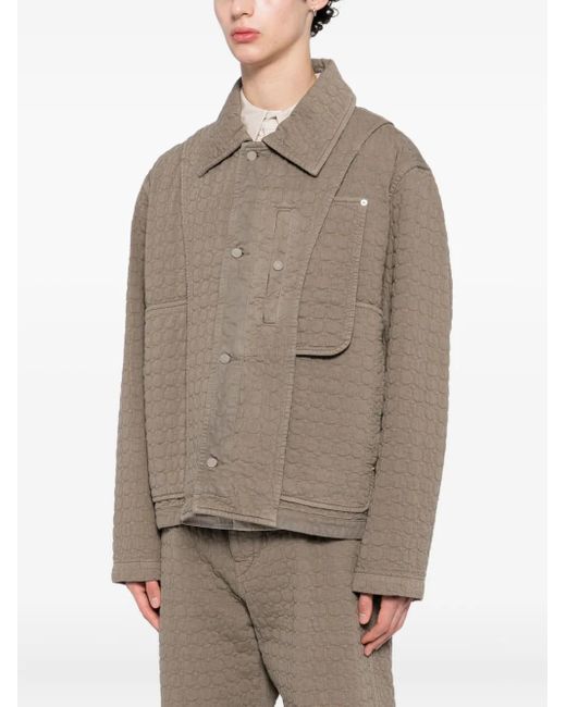 Craig Green Brown Circle-Quilted Jacket for men