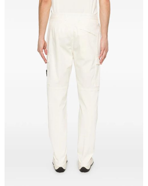 Stone Island Natural Regular Tapered Pants for men