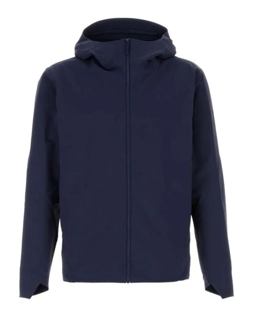 Veilance Blue Isogon Mx Hooded Jacket for men