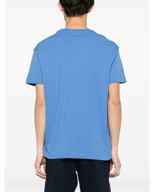T-shirt en coton à logo imprimé Polo Ralph Lauren pour homme en coloris Blue