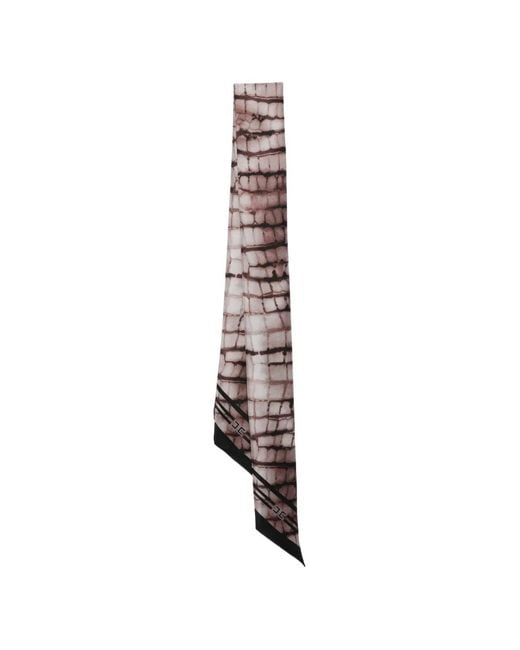 Elisabetta Franchi White Patterned Scarf