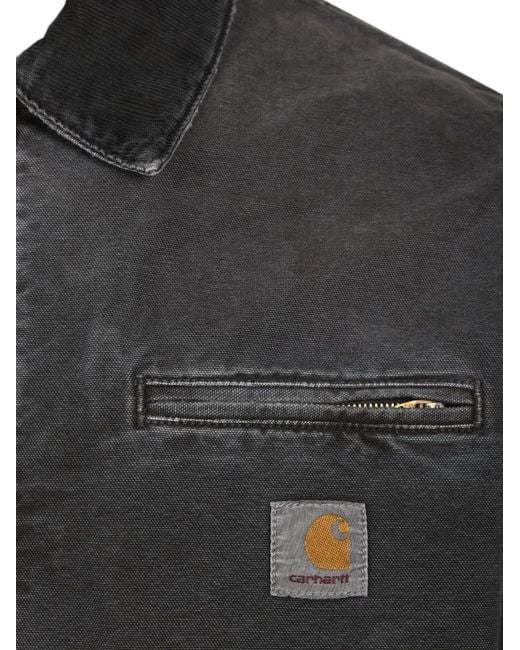 Carhartt Black Detroit Zip-Up Jacket for men