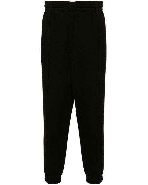 Pantalon de jogging à taille mi-haute Emporio Armani pour homme en coloris Black