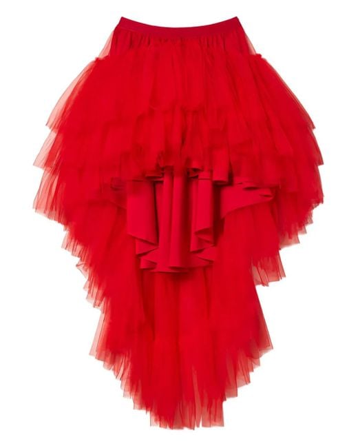 Gonna Midi Asimmetrica di Twinset in Red