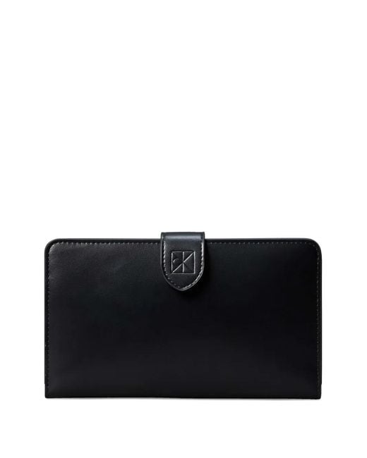 Calvin Klein Black Leather Passport Wallet