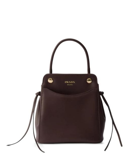 Prada Multicolor Mini Sac À Main Porter En Cuir