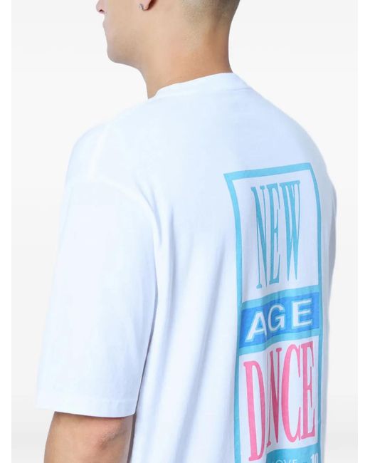 ACMH x Love International White Logo Motif T-Shirt for men