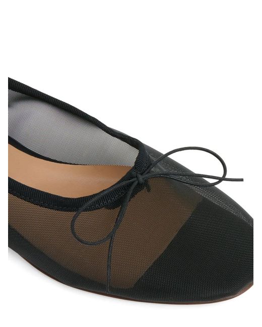 Mansur Gavriel Black Dream Ballerina Mesh Ballet Flats