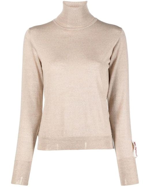 Golden Goose Deluxe Brand Multicolor Distressed Roll-Neck Virgin Wool Jumper