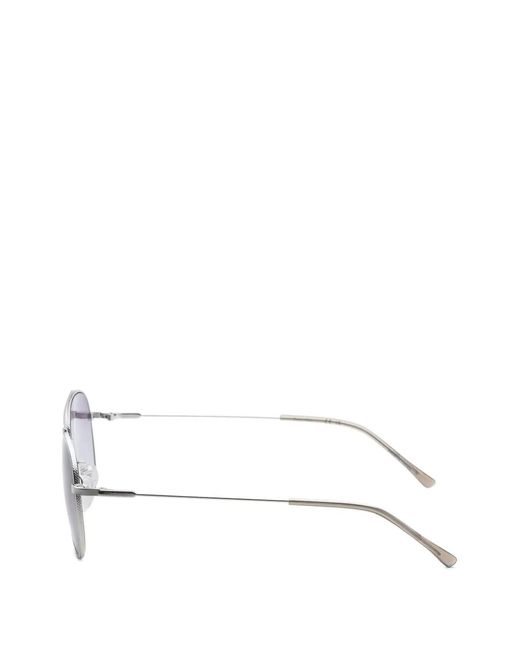 Calvin Klein Metallic Pilot-Frame Sunglasses for men