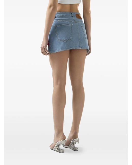 Gcds Blue Betty Boop Mini Skirt