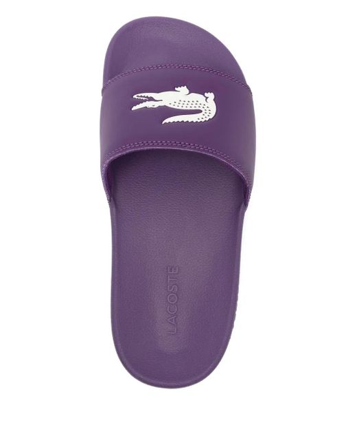 Lacoste Purple Serve Slides