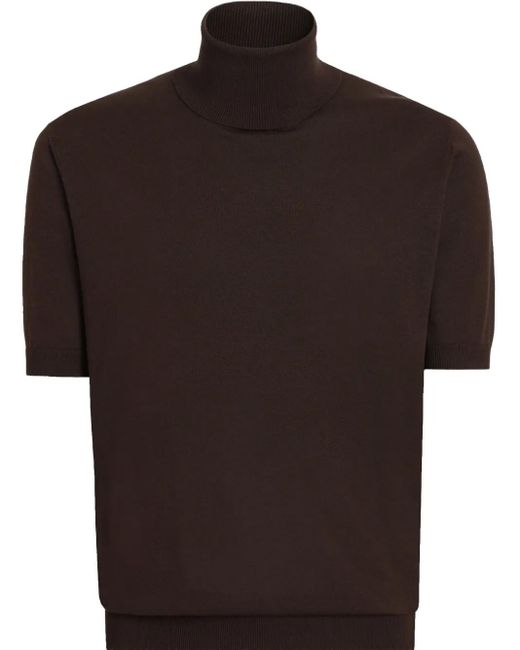メンズ Dolce & Gabbana ファインニット Tシャツ Black