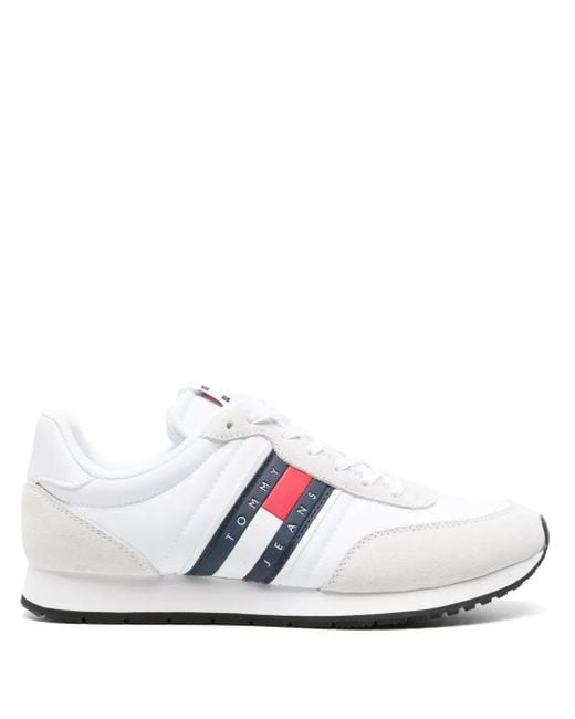Tommy Hilfiger White Heritage Runner Sneakers for men