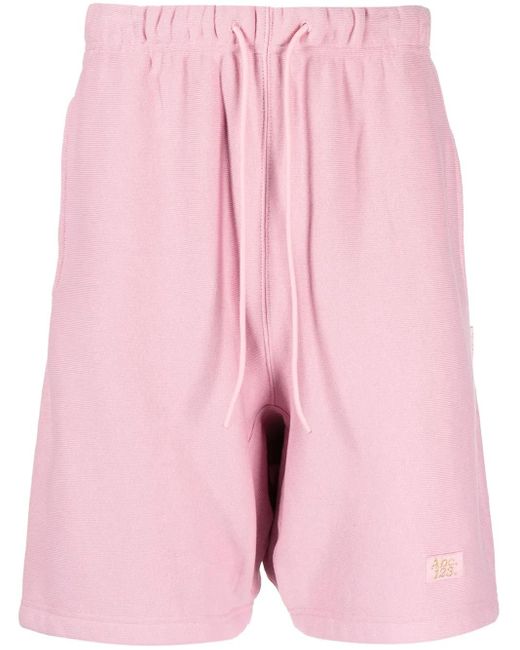 Short De Sport En Coton À Logo Brodé Advisory Board Crystals pour homme en coloris Pink