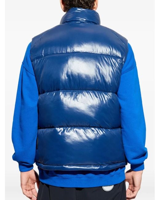 Save The Duck Blue Ailantus Padded Zip-Up Jacket for men