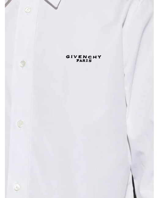 Givenchy Popeline Overhemd in het White voor heren