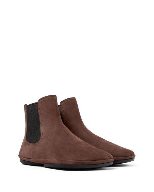 Camper Brown Nina Elasticated-Panel Chelsea Boots