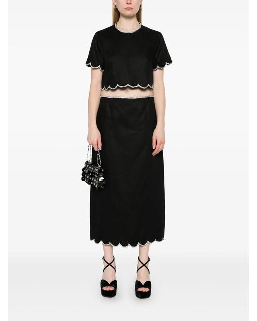 Zimmermann Black Crush Tops