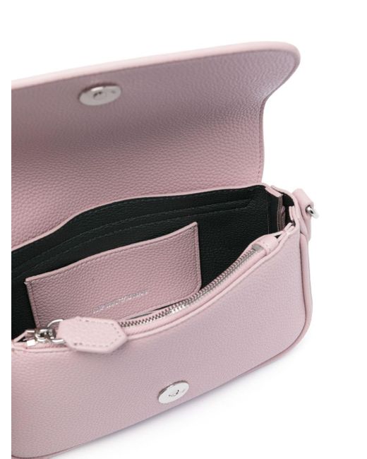 Emporio Armani Pink Logo-strap Crossbody Bag