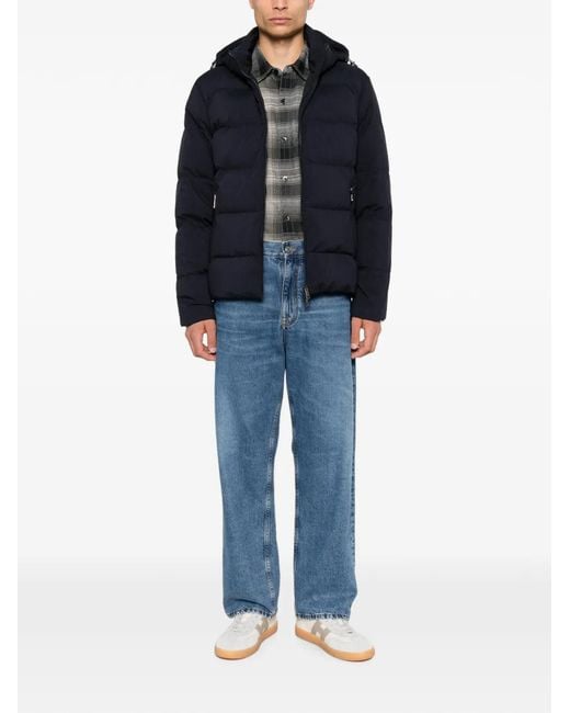 Paul & Shark Blue Down Jacket for men