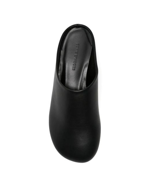 Sofie D'Hoore Black Funk Leather Mules