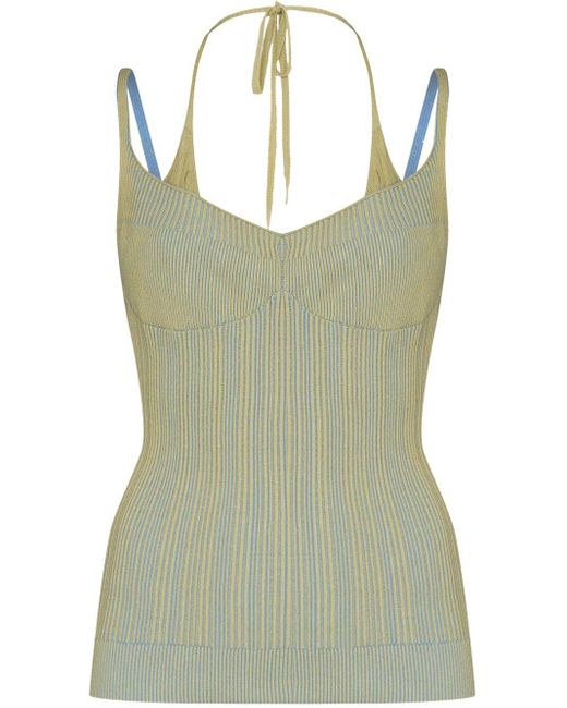 Jacquemus Green La Maille Valensole Knit Tank Top