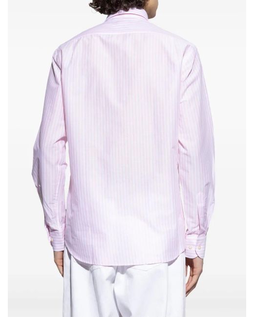 Camicia A Righe di Paul & Shark in White da Uomo