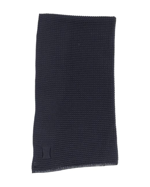 Hannes Roether Blue Textured Scarf for men