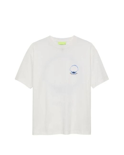 New Amsterdam White Graphic-Print T-Shirt