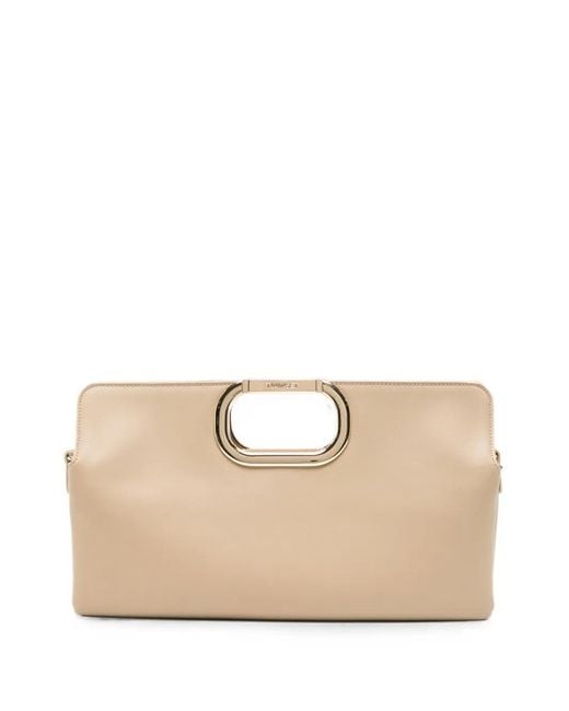 Twinset Natural Cut-Out Handle Tote Bag