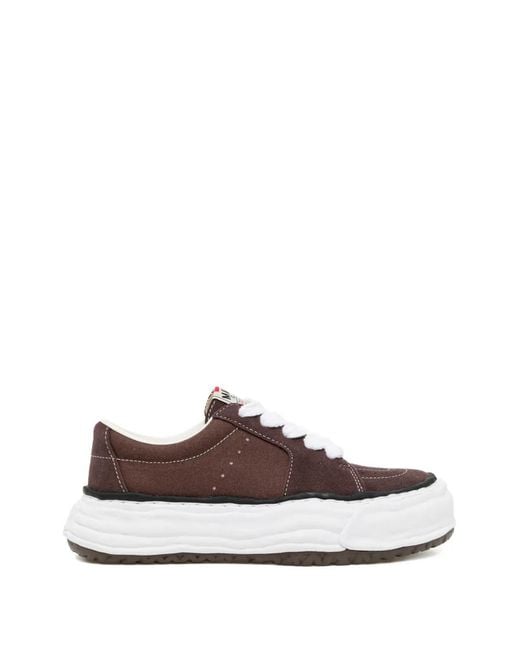 Maison Mihara Yasuhiro White Front Lace-Up Sneakers