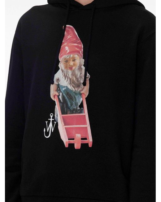 Felpa Gnome con cappuccio di J.W. Anderson in Black da Uomo