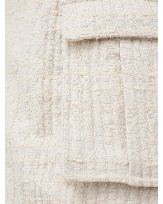 Custommade• Tweed Rok in het Natural