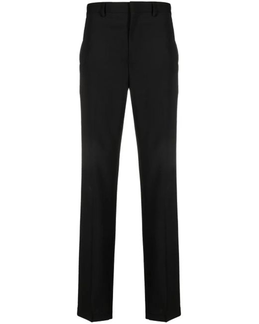 Prada Black Triangle-Logo Trousers for men