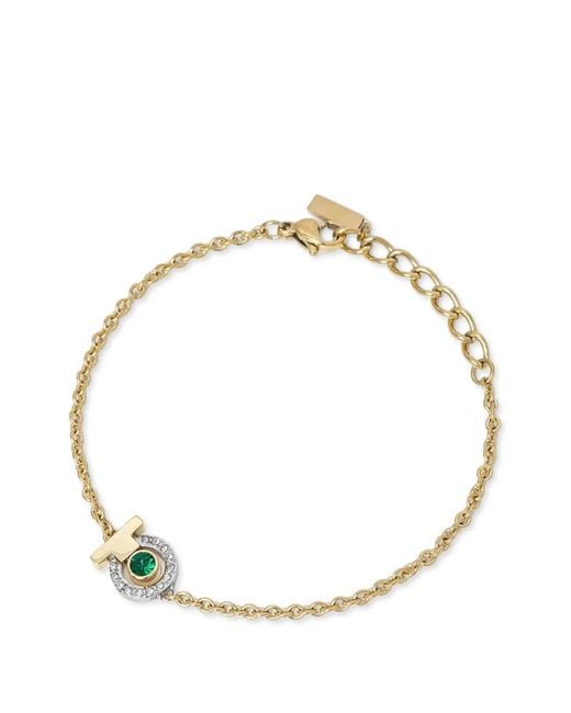 Trussardi Metallic T-Logo Round-Charm Chain Bracelet