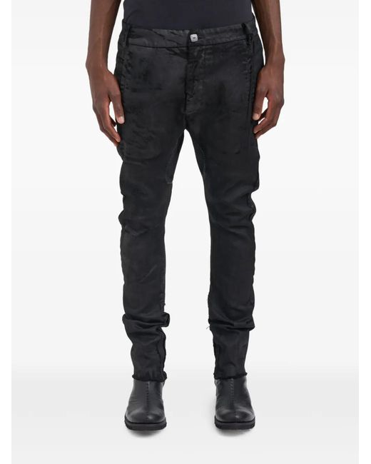 MD75 Black Five-Pockets Trousers for men