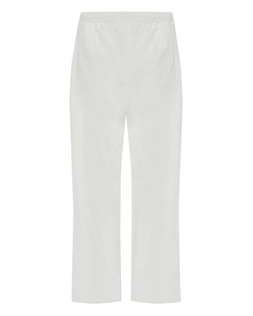 MM6 by Maison Margiela White Elasticated-Waistband Cotton Track Pants for men