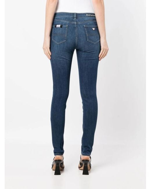 Emporio Armani Blue Skinny-Cut Leg Jeans
