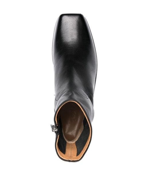 Marsèll Black Leather Ankle Boots for men